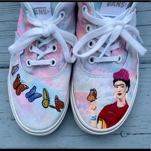 Custom Hand Painted Frida Kahlo Butterfly Vans